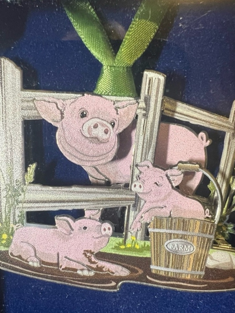 Farmyard Pig Ornament - Pink Home Accent